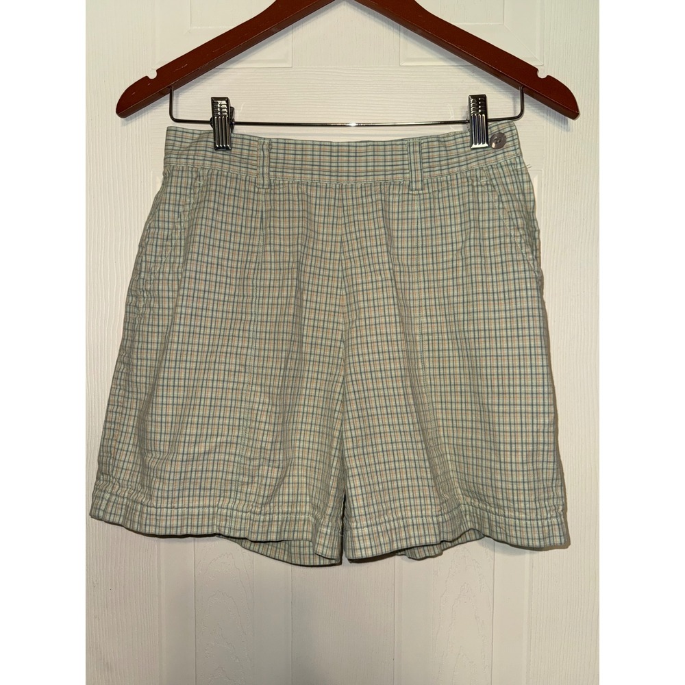 Vintage 90's Nike Golf Green, Blue‎ & Orange  Plaid Shorts Size 6